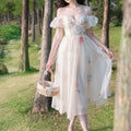 Fairycore Faerie Floral Dress