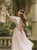 Rococo Style Vintage White Dress