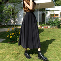 Pleated Solid Color Skirt