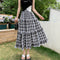 Ruffled Plaid A Skirt