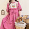 Vintage Embroidered Drawstring Dress
