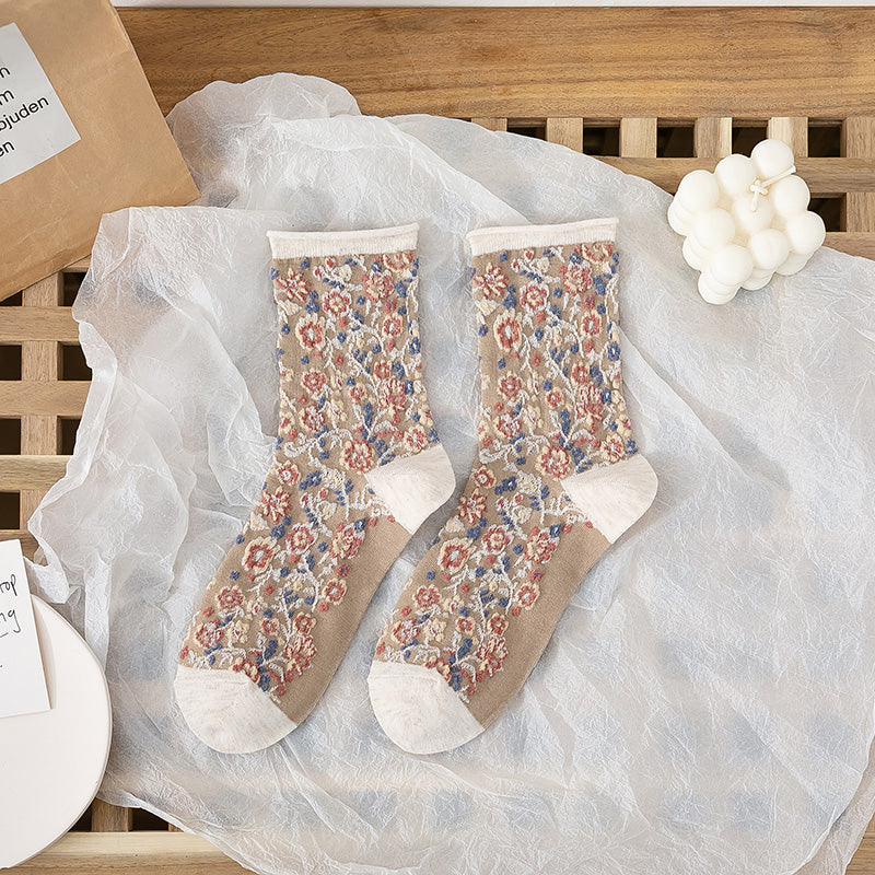 Floral Vintage Socks– The Cottagecore