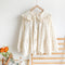 Quality Lace Eyelet Cute Blouse