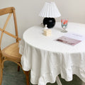 Ruffled Cotton Tablecloth - The Cottagecore