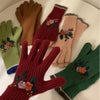 Hand Embroidered Woolen Gloves