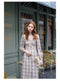 Square Neckline Plaid Dress - The Cottagecore