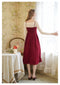 Vintage Red Lace Shirt + Corduroy Slip Dress Set