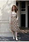 Elegant Cozy Knitted Top + Vintage Skirt