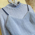 Retro Bishop Sleeve Knitted Top