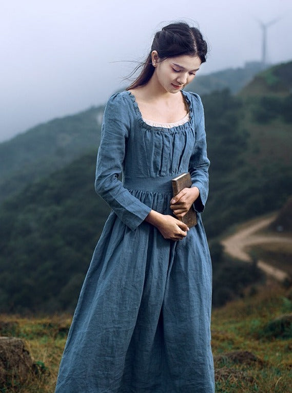 100% Linen Cinderella's Dress The Cottagecore 100% Linen Cinderella's Dress The Cottagecore