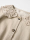 Lace Collar Button Up Corduroy Dress/Coat