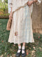 Floral Embroidered Patchwork Skirt