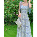 Romantic Floral Print Slip Dress
