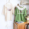 Cute Lace Collar Embroidered T Shirt