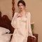 Silky Satin Lace Patchwork Nightgown