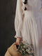 White Vintage Dress - The Cottagecore