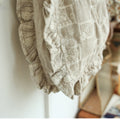 Linen Lace Frilled Embroidered Bag