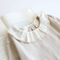 Cute Collar Cotton Bottoming Shirt