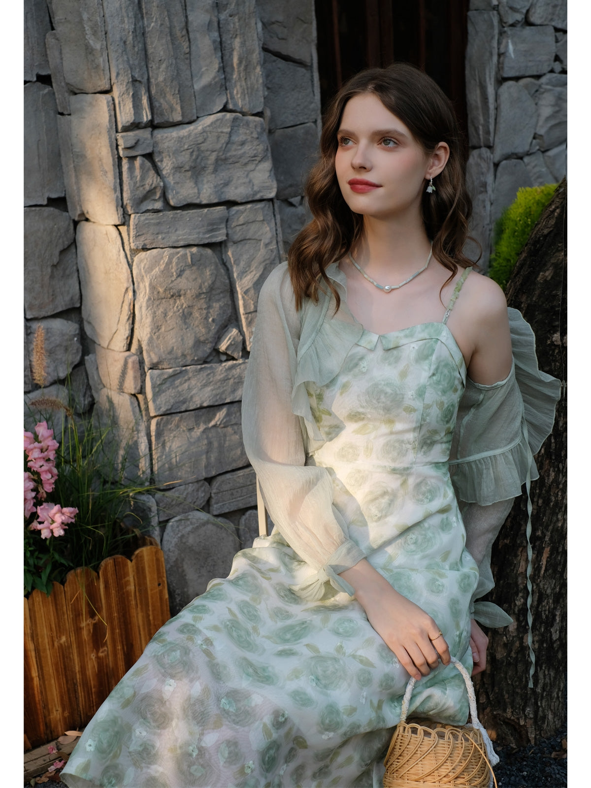 Fairycore Ruffle Lace Sheer Cardigan