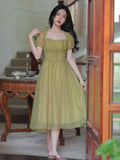 Royalcore Vintage Flowy Dress