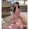 Romantic Vibe Puffy Sleeve V Neck Dress