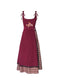 Cottagecore Embroidered Overall Dress - The Cottagecore