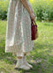 Mori Girl Retro Floral Embroidered Dress