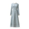 Vintage Stand Lace Collar Slim Waist Dress