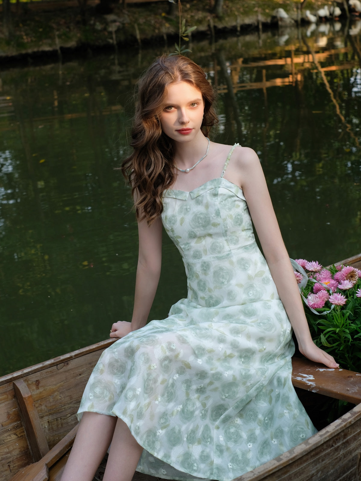 Fairycore Ruffled Cardigan + Floral Slip Dress The Cottagecore