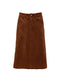 Vintage Corduroy H Shape Skirt