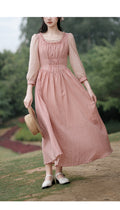 Farmcore Cotton Checkered Dress