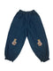Cute Embroidered Bear Denim Bloomers
