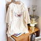 Cute Lace Collar Embroidered T Shirt