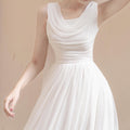 Fairycore Flowy White Dress