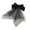 Black Lace Tulle Hair Bow