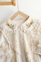Embroidered Collar Cotton Lace Blouse