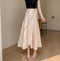 Elegant Irregular Satin Skirt