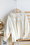 Cute Lace Collar Loose Fit Top