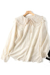 Double Layered Lace Collar Blouse