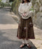 Forestcore Prairie Style Floral Skirt