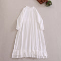 100% Cotton Lace Collar Bottoming Dress