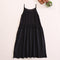 V Neck Pure Cotton Bottoming Dress