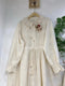 Quality Lace Embroidered Dress With Cute Bunny Brooch