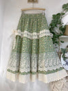 Countrycore Lace Trim Floral Skirt