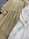 Linen Loose Fit Lace Trim Dress