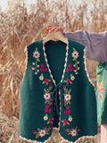 Forest Girl Hand Embroidered Vest