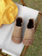 Fleece Lined Cowhide Leather Shoes