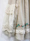 Lace Layered Patchwork Linen Skirt