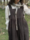 Linen Plaid Babushka