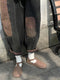 Dirtcore Washed Linen Patchwork Crop Pants